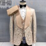 New style fashion African jacquard dress style three-piece suit - Image 7