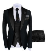 Serge men's suit three-piece suit wedding Sina best man suit - Image 9