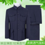 single-layer thin Chinese tunic clothing men middle-aged and elderly - Image 3