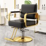 Modern simple hairdressing chair, hair salon chair, barber chair, - Image 9