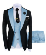 Serge men's suit three-piece suit wedding Sina best man suit - Image 18