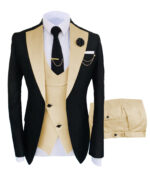 Serge men's suit three-piece suit wedding Sina best man suit - Image 22