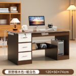 Computer desk table desktop bedroom home desk office desk and chair set with drawer writing desk workbench - Image 11
