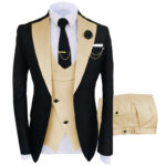 Serge men's suit three-piece suit wedding Sina best man suit - Image 4
