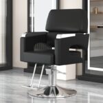 chair barber shop perm, dyeing, hair cutting, rotating and lifting hairdressing chair, hair salon comfortable leather hairdressing chair - Image 13