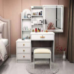small apartment dressing table simple integrated dressing table - Image 31