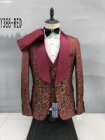 New style fashion African jacquard dress style three-piece suit - Image 4