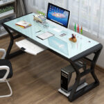 Computer Desk Simple Home Office Desk Bedroom Game Table - Image 13