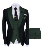 Serge men's suit three-piece suit wedding Sina best man suit - Image 13