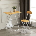 Folding stool home dining chair stool back chair training chair student - Image 3