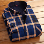 Autumn and winter men's thickened plus fleece shirt - Image 11