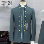 Metal button embroidery Zhongshan men's suit two-piece suit new style wedding - Image 8