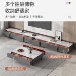 TV cabinet modern simple coffee table combination small household living room - Image 5