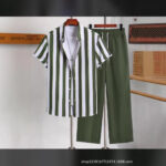 Comfortable Casual Men Short Sleeve with Long Pants - Image 3