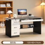 Computer desk table desktop bedroom home desk office desk and chair set with drawer writing desk workbench - Image 22