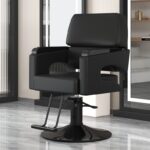 chair barber shop perm, dyeing, hair cutting, rotating and lifting hairdressing chair, hair salon comfortable leather hairdressing chair - Image 5
