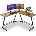 Simple Panel-Type L-Shaped Corner Computer Desk - Image 9
