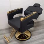 chair barber shop perm, dyeing, hair cutting, rotating and lifting hairdressing chair, hair salon comfortable leather hairdressing chair - Image 17