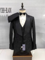 New style fashion African jacquard dress style three-piece suit - Image 5