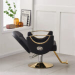 Hairdressing chair can be folded down and rotated to perm and dye hair cutting chair - Image 2