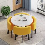 Retractable dining table for small apartment, home, shop, negotiation table - Image 9