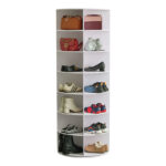 360 degree rotating shoe rack multi-layer shoe cabinet shoe bag rack - Image 5
