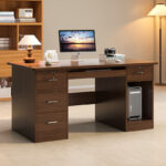 Computer desk table desktop bedroom home desk office desk and chair set with drawer writing desk workbench - Image 3