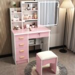 small apartment dressing table simple integrated dressing table - Image 45
