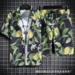 summer boys beach shirt suit loose casual printing - Image 3