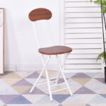 Folding stool home dining chair stool back chair training chair student - Image 15