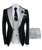 Serge men's suit three-piece suit wedding Sina best man suit - Image 20