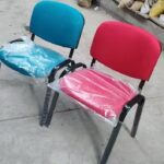 Simple modern company staff office training chair fully equipped straight chair - Image 7