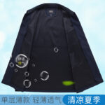 single-layer thin Chinese tunic clothing men middle-aged and elderly - Image 4