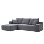 Vacuum compression large-sized living room Italian minimalist corner sofa full sponge vacuum compression L-shaped