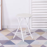 Folding stool home dining chair stool back chair training chair student - Image 8
