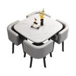 Simple square negotiation table and chair combination shop - Image 5