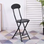 Folding stool home dining chair stool back chair training chair student - Image 21