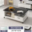 Tempered glass-single drawer black marble 100