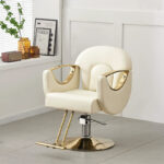 Hairdressing chair can be folded down and rotated to perm and dye hair cutting chair - Image 3