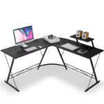 Simple Panel-Type L-Shaped Corner Computer Desk - Image 7