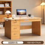 Computer desk table desktop bedroom home desk office desk and chair set with drawer writing desk workbench - Image 7