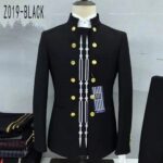 Metal button embroidery Zhongshan men's suit two-piece suit new style wedding - Image 6