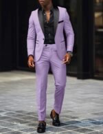 Business casual men wedding groom suit - Image 15