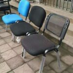 Simple modern company staff office training chair fully equipped straight chair - Image 8