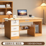 Computer desk table desktop bedroom home desk office desk and chair set with drawer writing desk workbench - Image 10