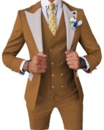 Men's three-piece suit cross-border peaked lapel suit - Image 12