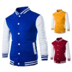 European size men's clothing stand-up baseball shirt