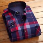 Autumn and winter men's thickened plus fleece shirt - Image 6