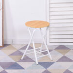 Folding stool home dining chair stool back chair training chair student - Image 11