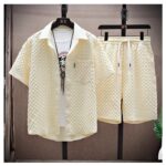 Thin sports casual two-piece suit 2024 summer ice silk - Image 8